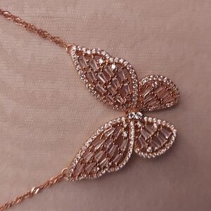 Rose Gold Butterfly Necklace